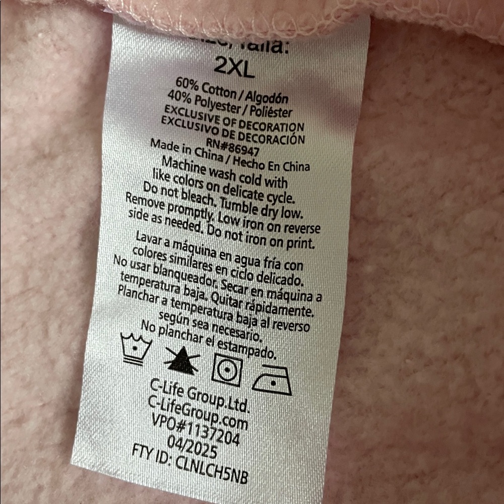 New Aeropostale Peanuts Snoopy Pink Sweatpants Size XXL - Picture 5 of 10